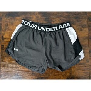 Under Armour Women's Loose Athletic Shorts, Gray, Size Small